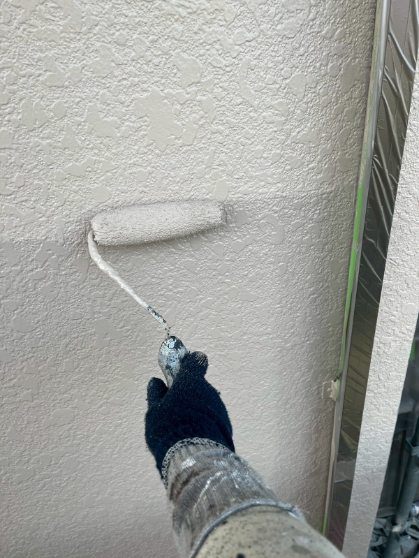 筑紫野市_N様_施工中_外壁上塗り