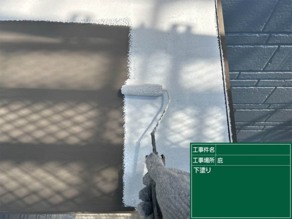 久留米市S様邸_ひさし下塗り
