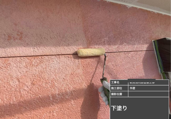 筑紫野市S様邸_外壁下塗り