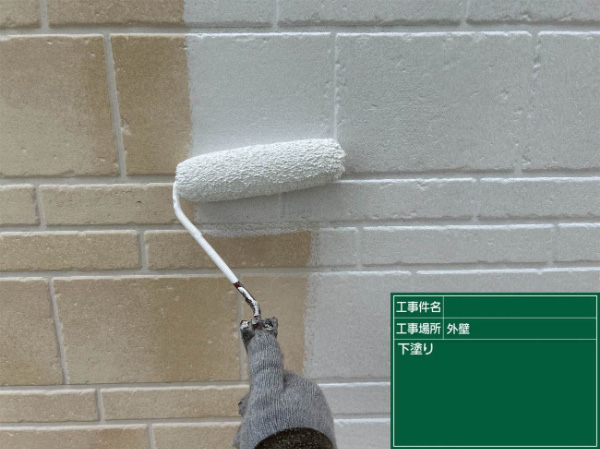 久留米市S様邸_外壁下塗り