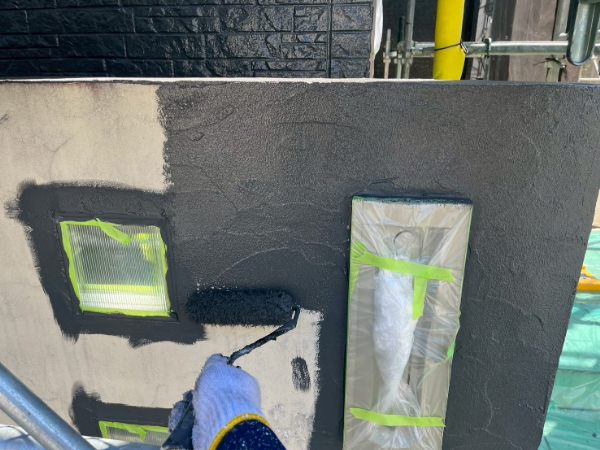 八女市_O様_門柱中塗り