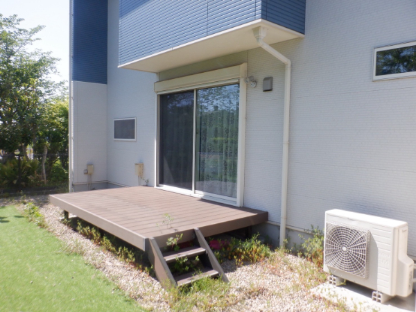 久留米市K様_施工前ウッドデッキ