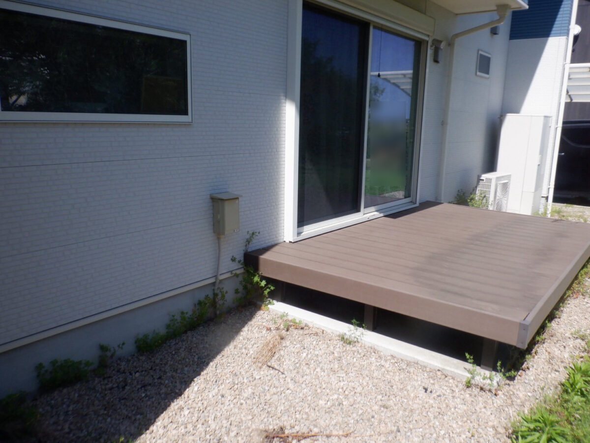 久留米市K様_施工前ウッドデッキ2