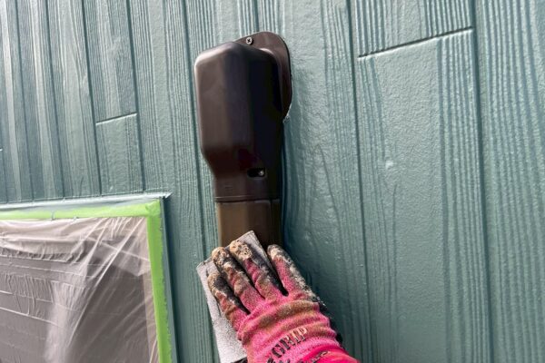 福岡県三井郡N様|外壁・屋根塗装_ケレン雨樋2