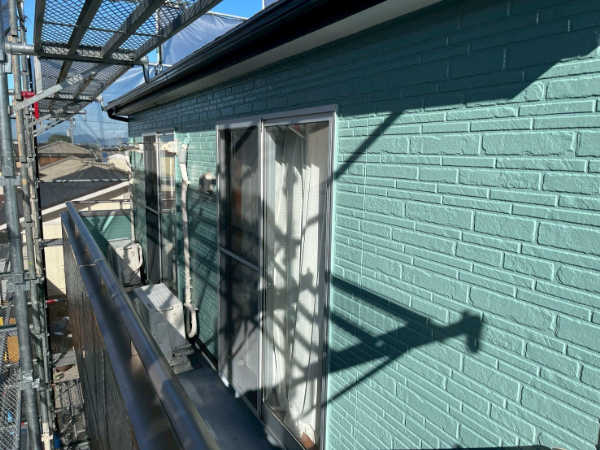 久留米市B様_施工後外壁グリーン