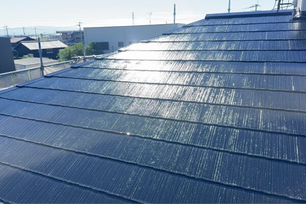 福岡県三潴郡K様|外壁屋根塗装_屋根施工後