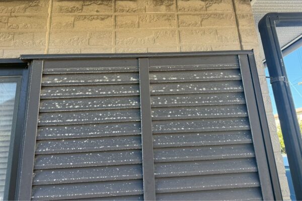 福岡県三潴郡K様|外壁屋根塗装_シャッター施工前