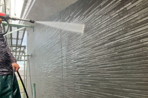 福岡県朝倉市U様①|高圧洗浄・シーリング_外壁洗浄