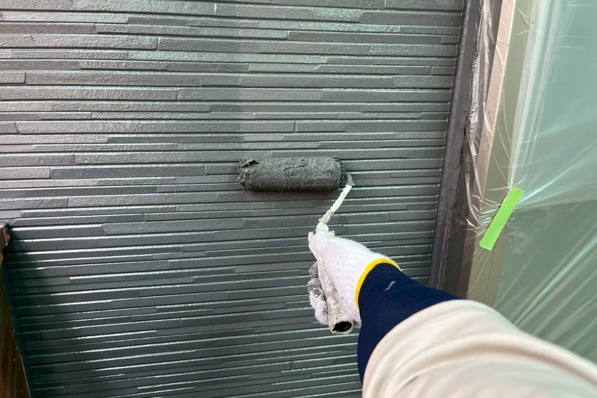 福岡県朝倉市U様②|外壁塗装_施工中アイキャッチ