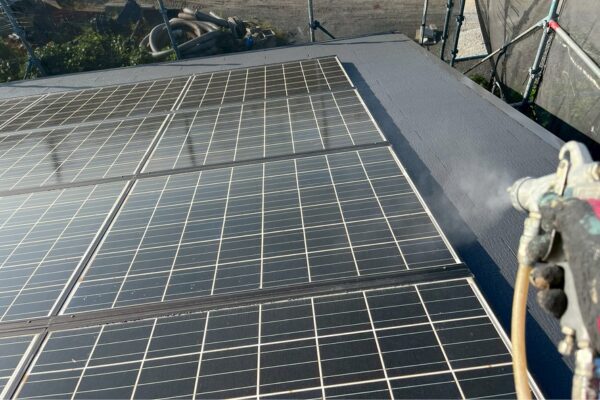 福岡県三井郡N様①|屋根塗装_施工中