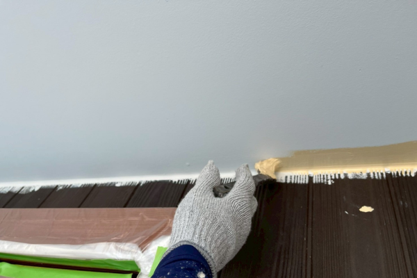 福岡県三井郡N様|外壁・屋根塗装③_軒天上塗り2