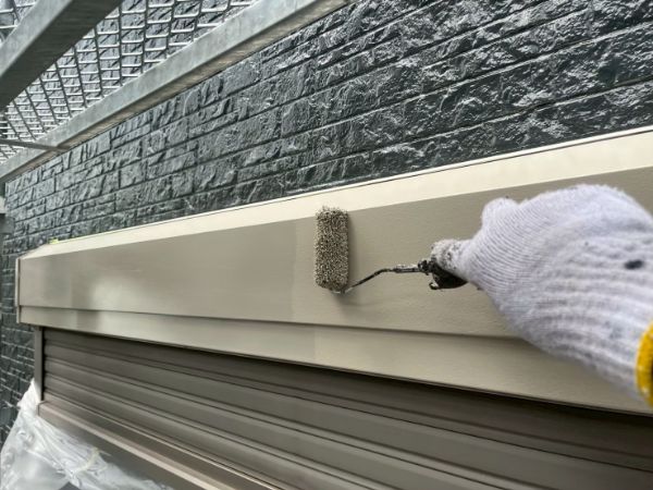 福岡県八女市O様邸-外壁塗装-シャッター塗装2