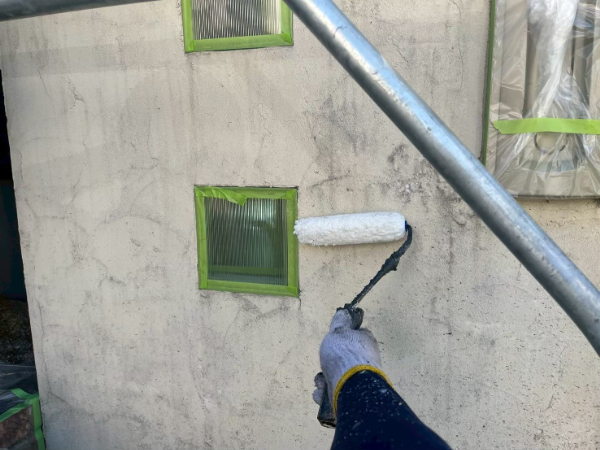 福岡県久留米市S様邸-外壁塗装-門塗装1