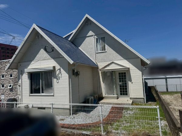 福岡県筑後市h様邸-外壁屋根塗装-元外観1