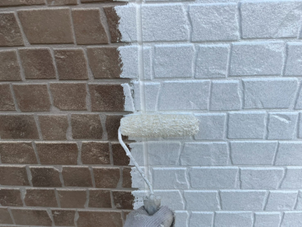 福岡県久留米市S様邸-外壁塗装-下塗り1