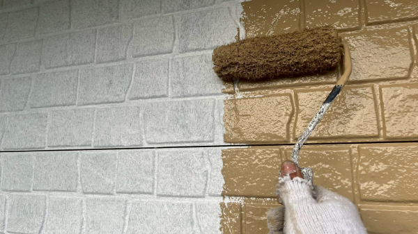 福岡県久留米市S様邸-外壁塗装-上塗り3