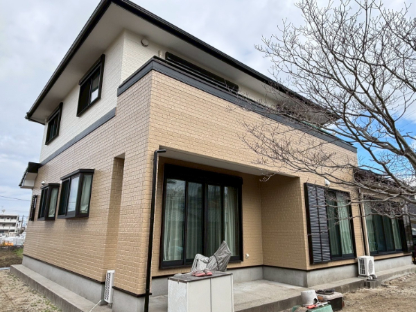 福岡県久留米市S様邸-外壁塗装-施工後の外観