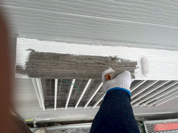 福岡県筑後市H様邸-付帯部塗装-塗装1