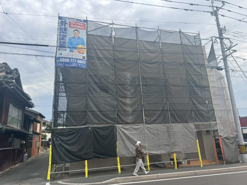 福岡県小郡市T様邸-足場