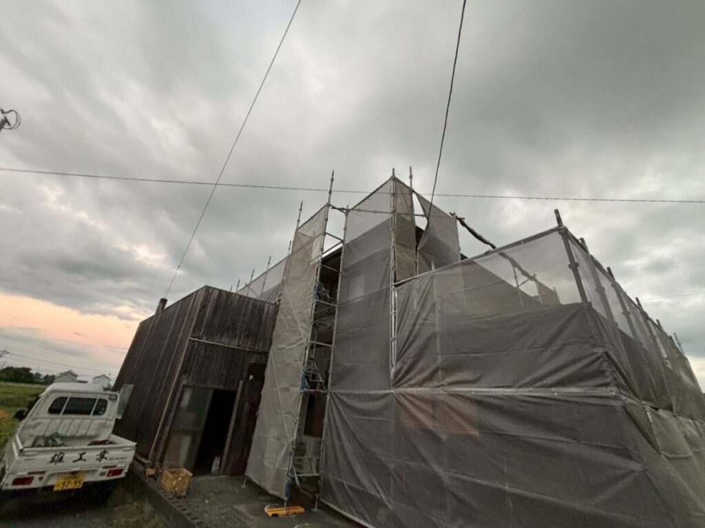 三潴郡K様邸-足場2
