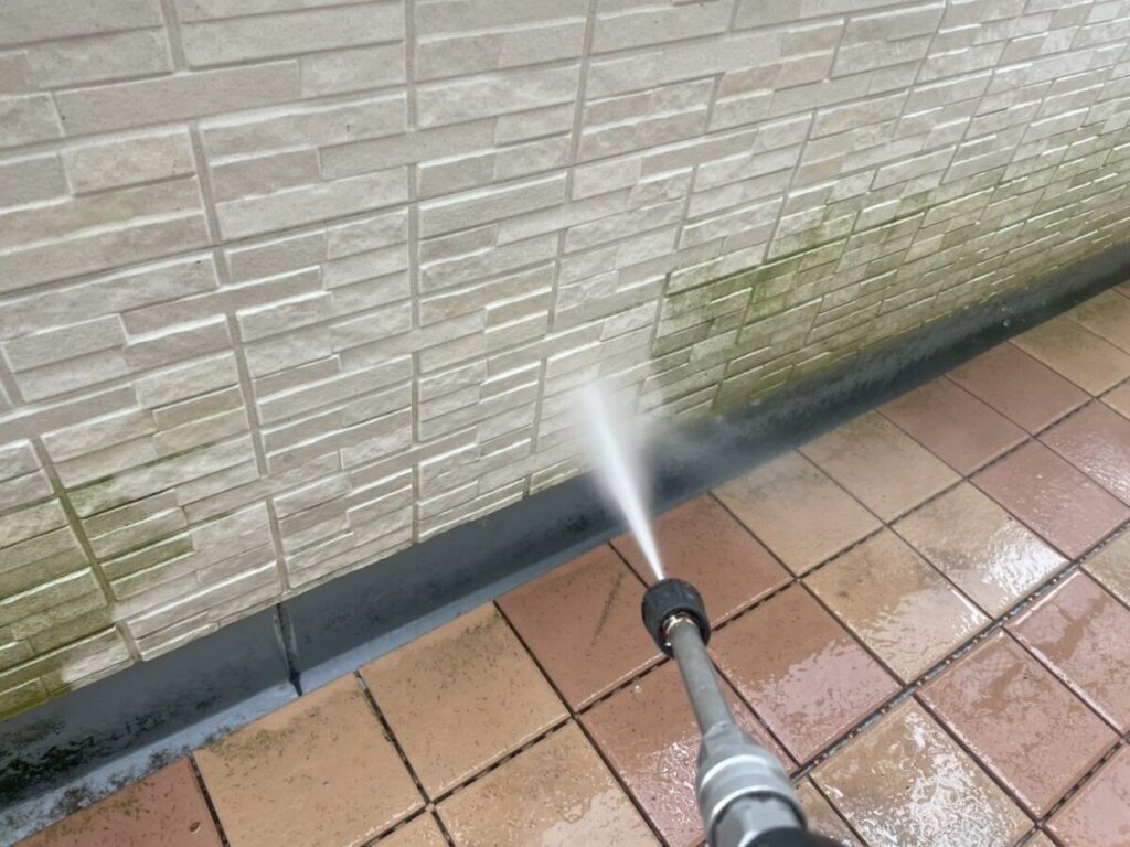 福岡県筑後市K様邸-高圧洗浄壁
