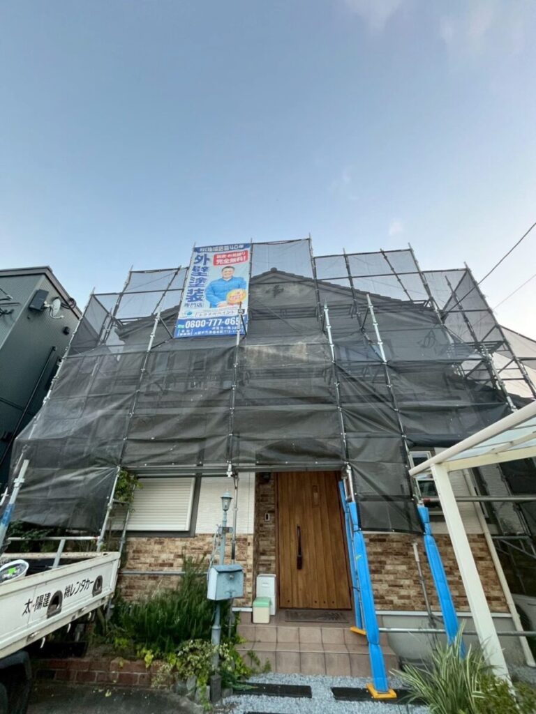 福岡県筑後市K様邸-足場