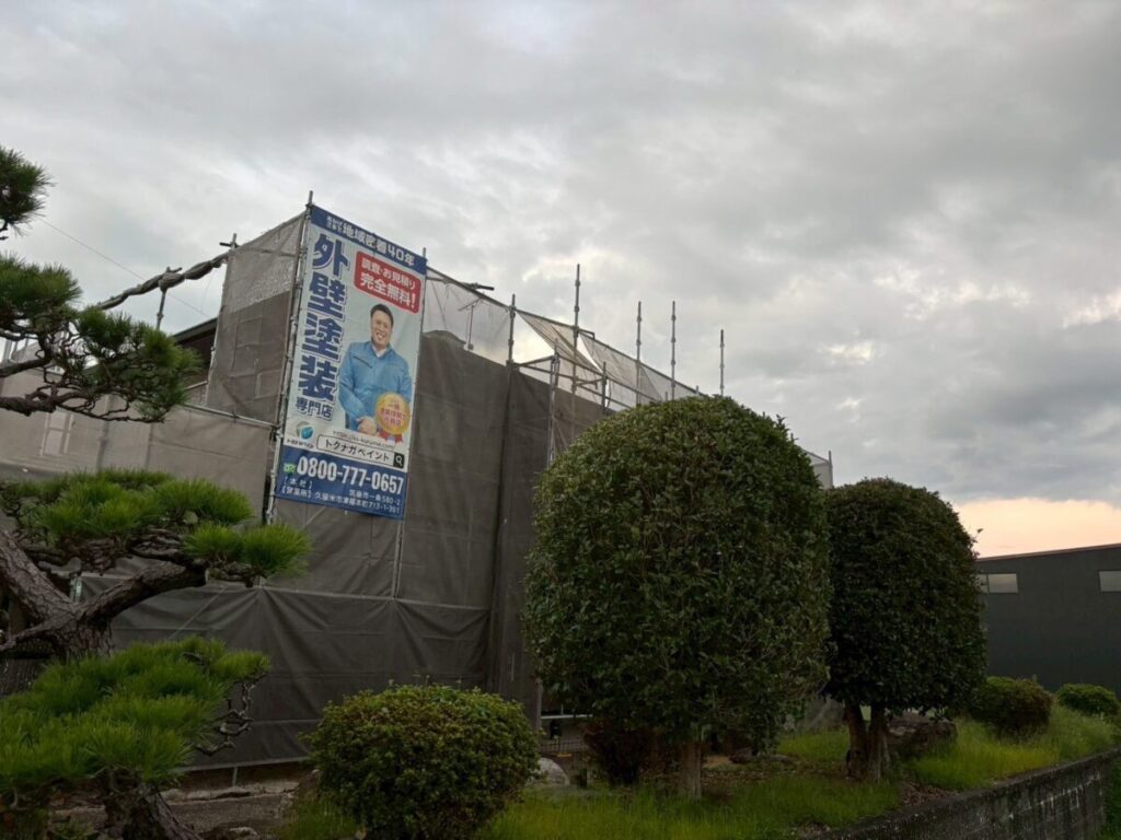 三潴郡K様邸-足場